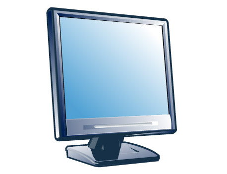 液晶显示器矢量素材