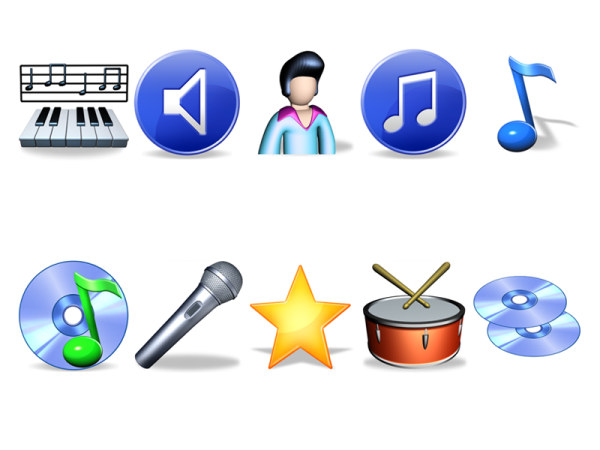 音乐相关元素图标png