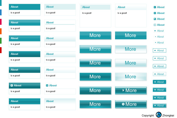网页设计必备-框架、按钮、图标