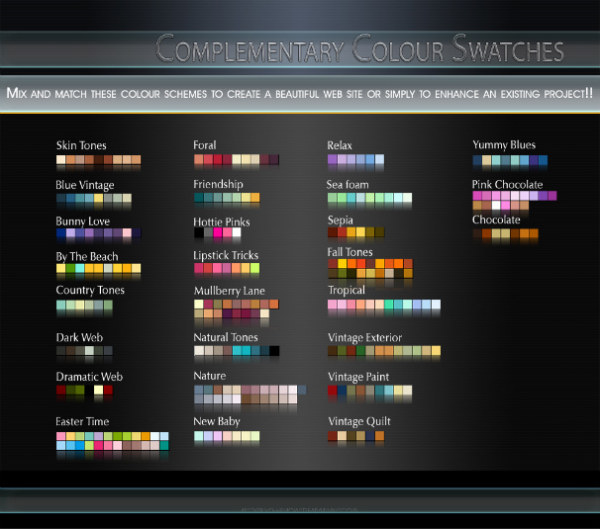 27款国外最新Photoshop色板