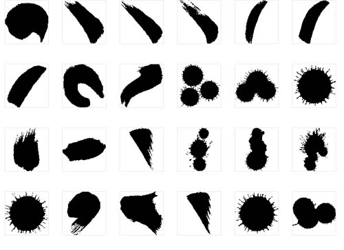 99个墨滴矢量素材