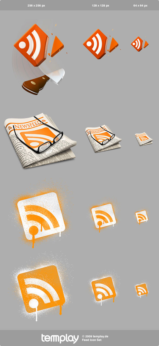 精美的feed图标