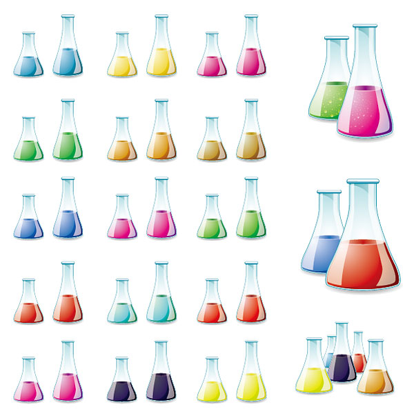 化学容器矢量素材