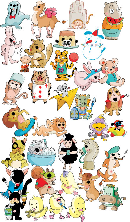 卡通动物矢量图大全5