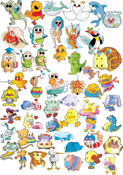 卡通动物矢量图大全6