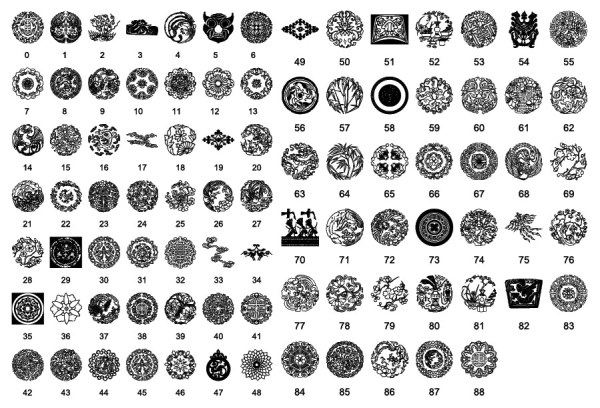 中国传统图案矢量素材大全1