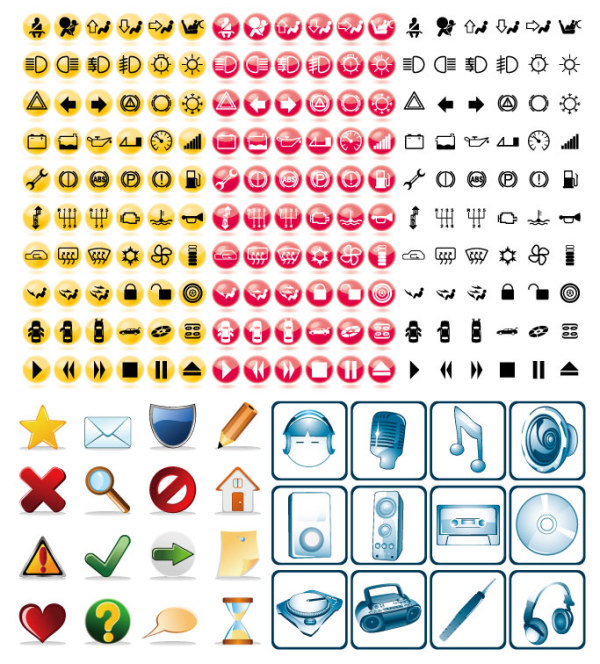 3套实用的图标矢量素材