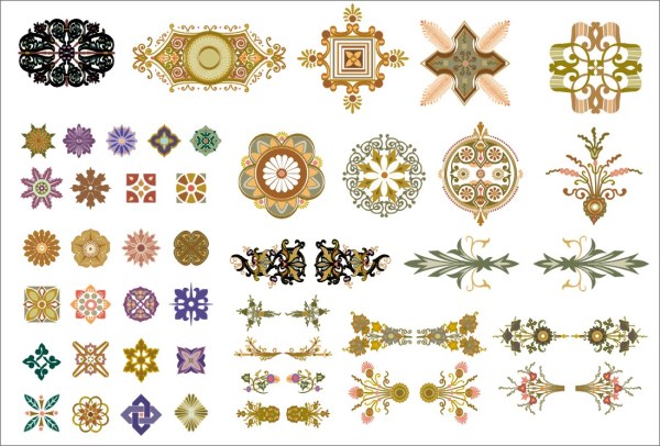 中国风花纹矢量素材