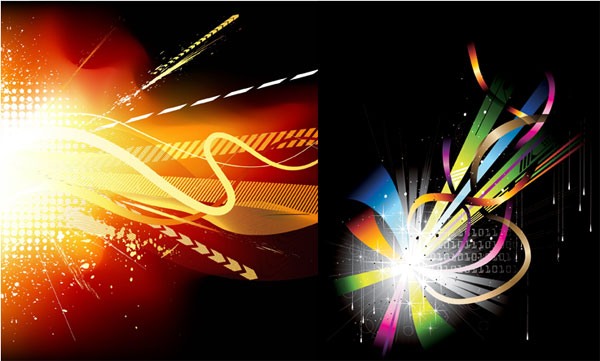 2款潮流炫光矢量素材