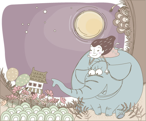 可爱线条插画矢量素材-31