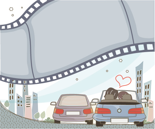 可爱线条插画矢量素材-51