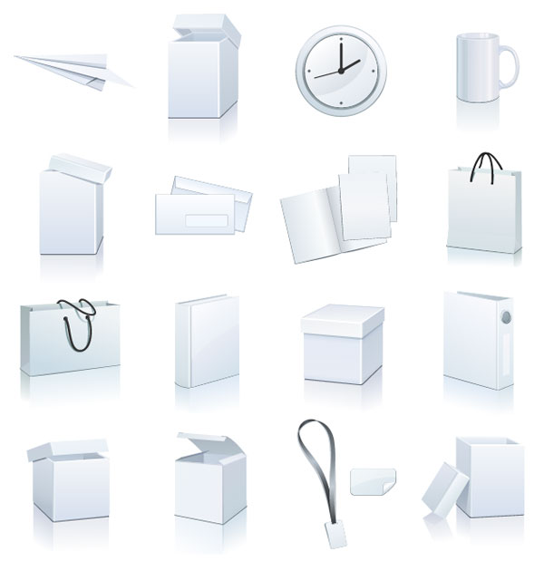 空白物品图标矢量素材