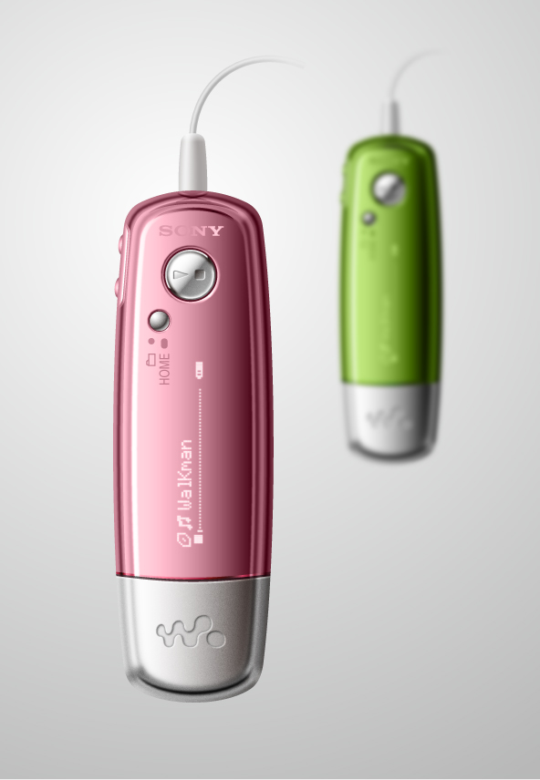 高仿真分层SONY&nbsp;mp3矢量素材