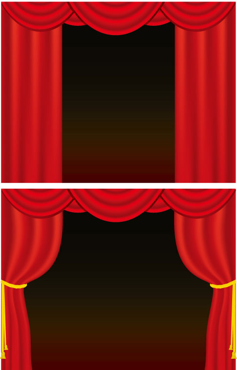 帷幕矢量素材