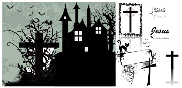 万圣节矢量素材