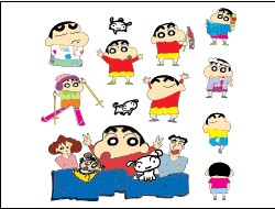 矢量蜡笔小新系列之四