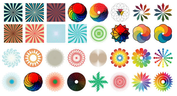 gomedia出品幻彩图形矢量素材&nbsp;