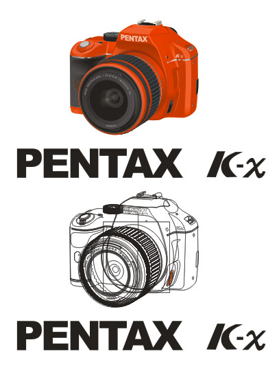 矢量宾得pentax&nbsp;k-x（原创）