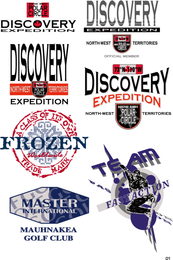 服装印花图案矢量素材-1