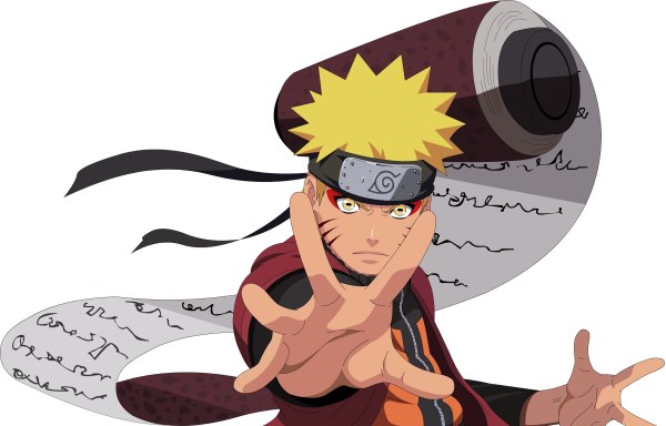 FLASH矢量画，以前画的鸣人，改成仙人模式了。