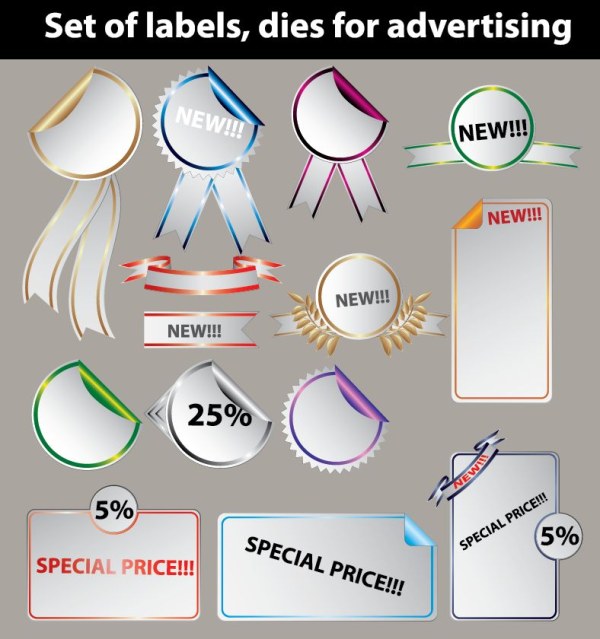 销售贴纸矢量素材