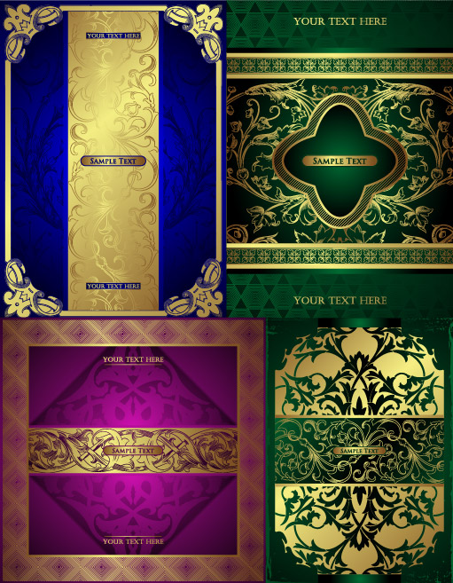 华丽欧式花纹矢量素材