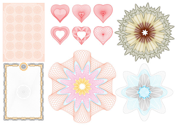 防伪图形矢量素材