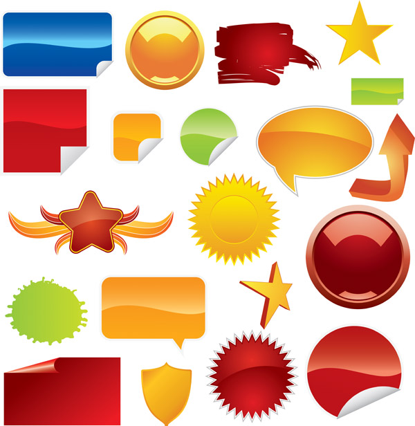 漂亮的web2.0图标矢量素材