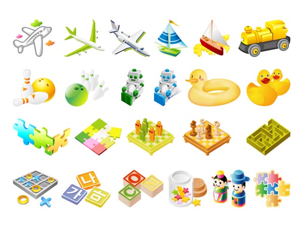 矢量儿童玩具素材之三
