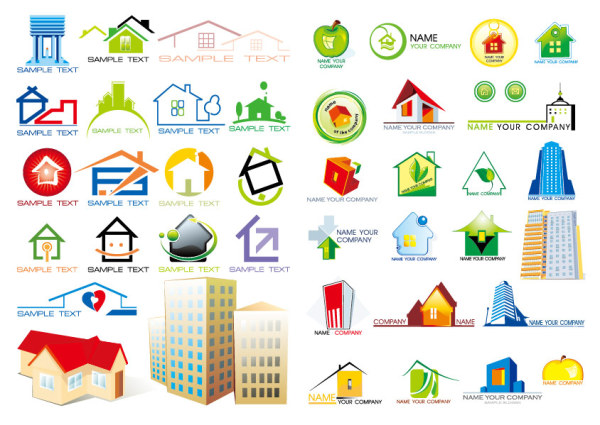 房子房屋图形矢量素材