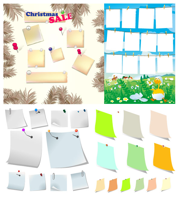 纸张系列矢量素材