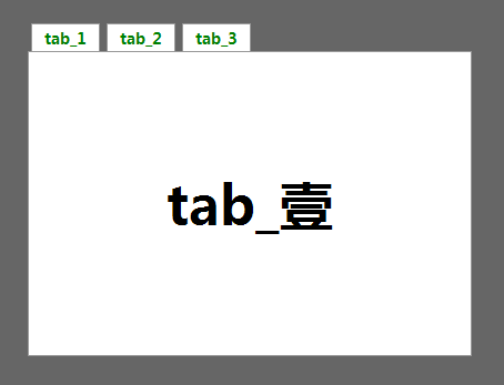 纯CSS实现tab切换