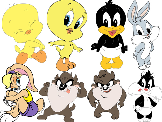 Baby Looney Tunes 宝贝乐一通卡通人物矢量素材