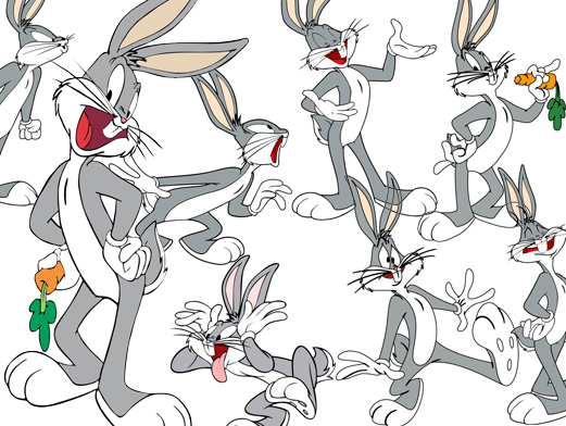 Bugs Bunny 兔八哥卡通矢量素材