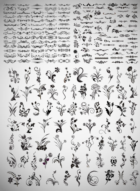 N多实用的花纹矢量素材