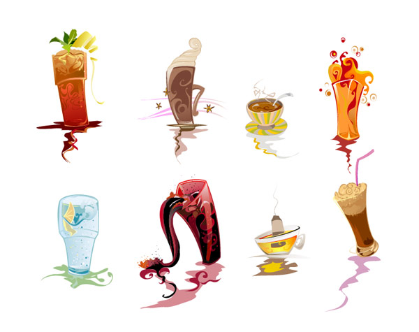饮料插图矢量素材