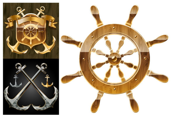 航海主题图形矢量素材