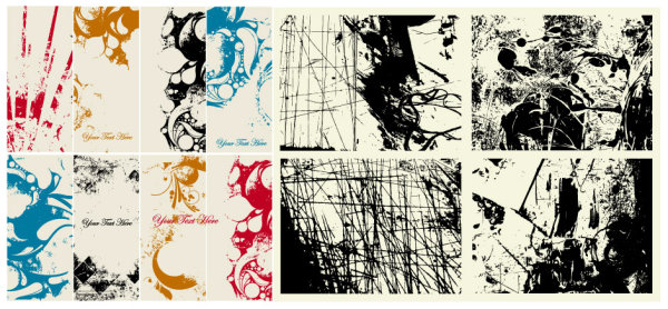 杂乱怀旧背景矢量素材