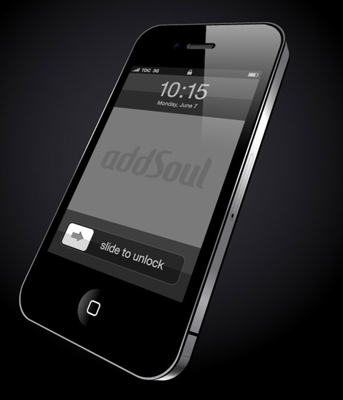 iphone 4 矢量素材