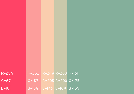 44张RGB配色色值