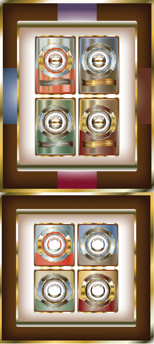 精致的瓶贴矢量素材