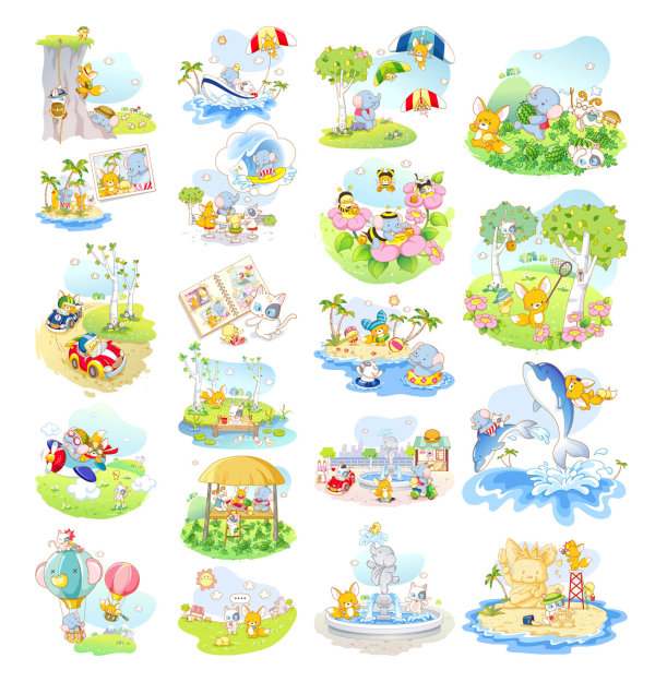 可愛動物生活主題〈一〉