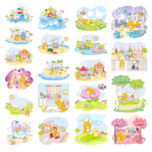 可愛動物生活主題〈二〉