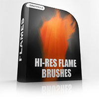 高分辨率的Photoshop火焰笔刷