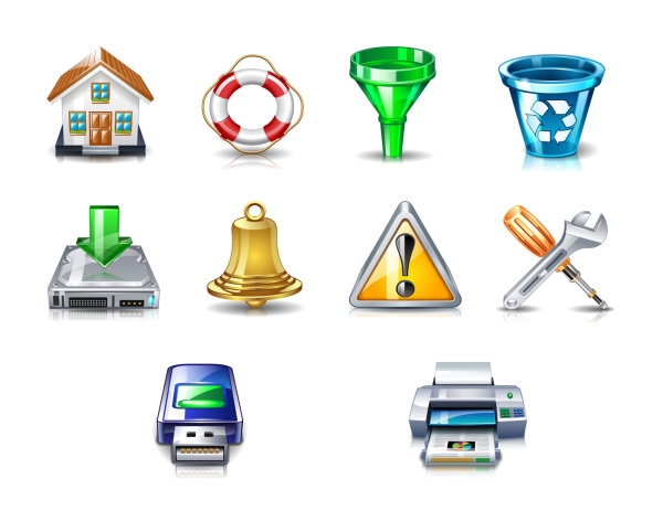 高质感写实图标矢量素材