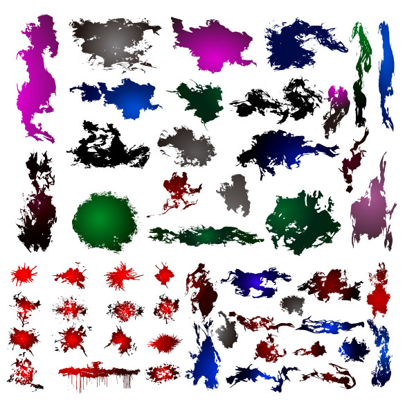 特别的墨迹矢量素材