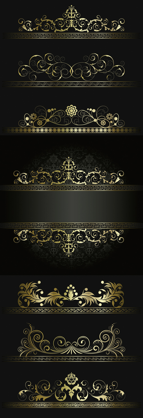 欧式花纹&mdash;&mdash;矢量素材