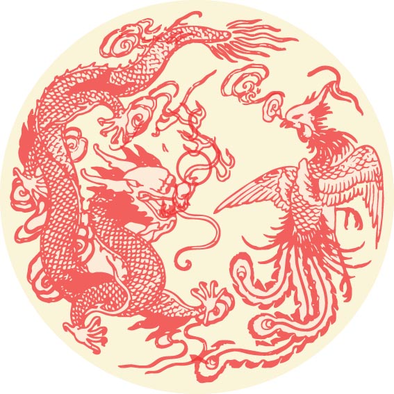龙凤矢量素材