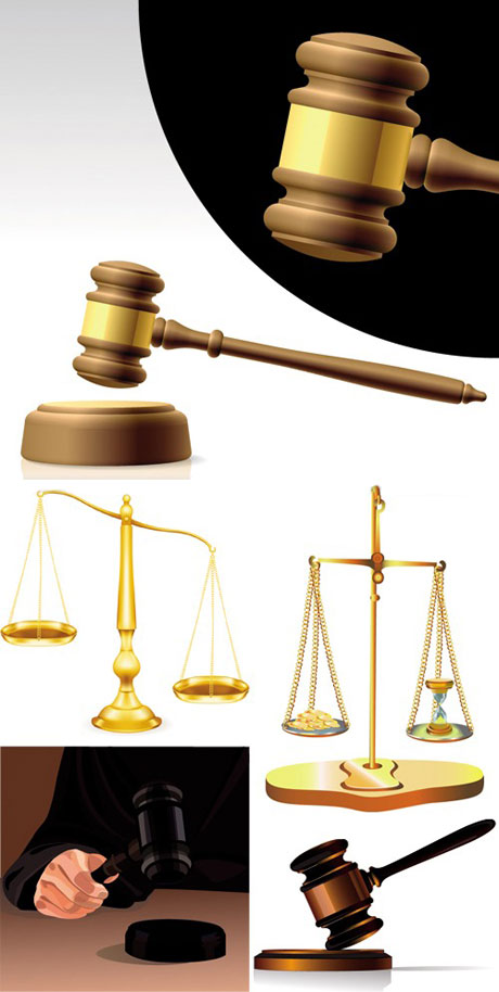 司法主题矢量素材