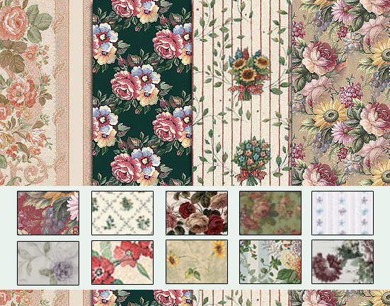 Photoshop漂亮壁纸花纹图案&nbsp;